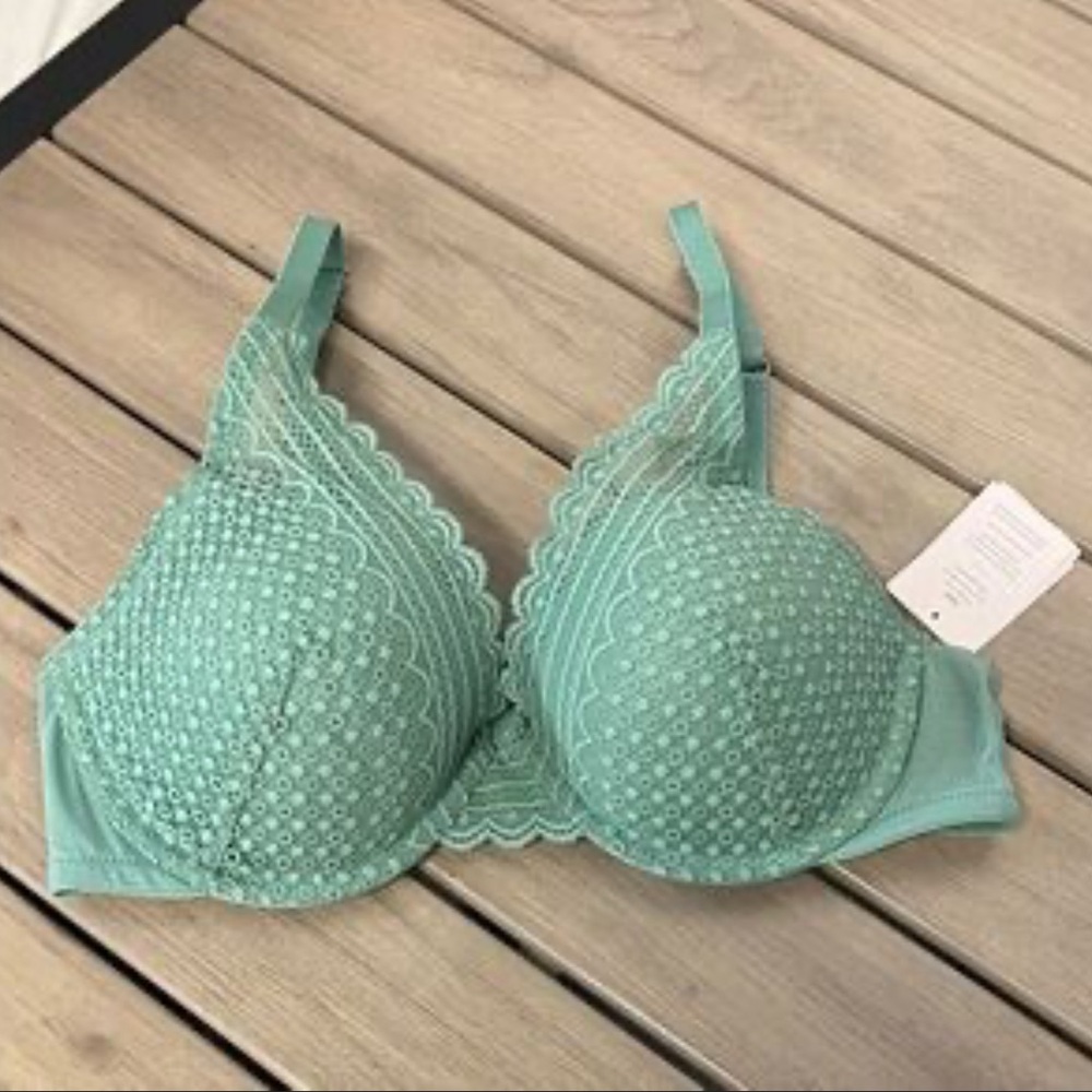 Auden Lace Bra in Mint Green